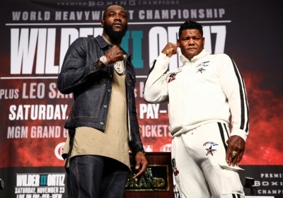 Deontay Wilder and Luis Ortiz