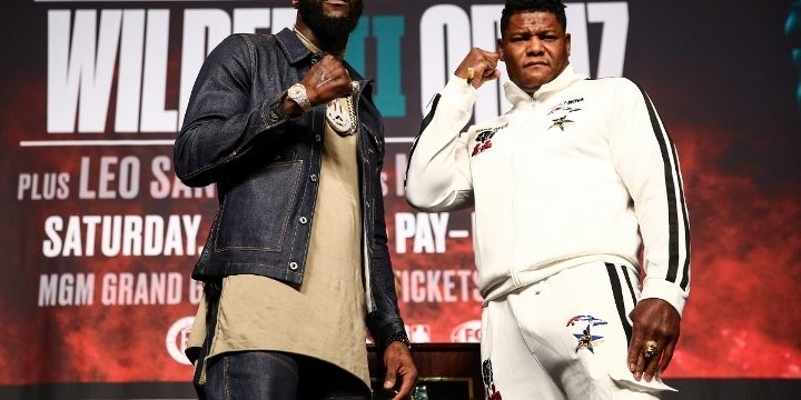 Deontay Wilder and Luis Ortiz